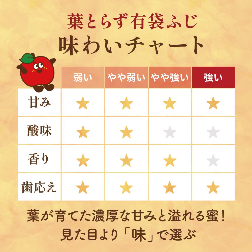 葉とらず有袋ふじ　家庭用 - 旬果365
